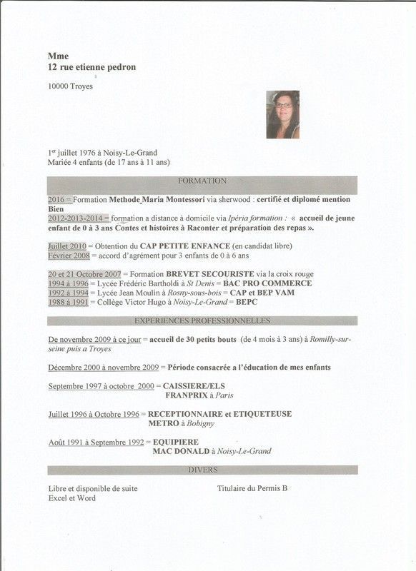 curriculum vitae